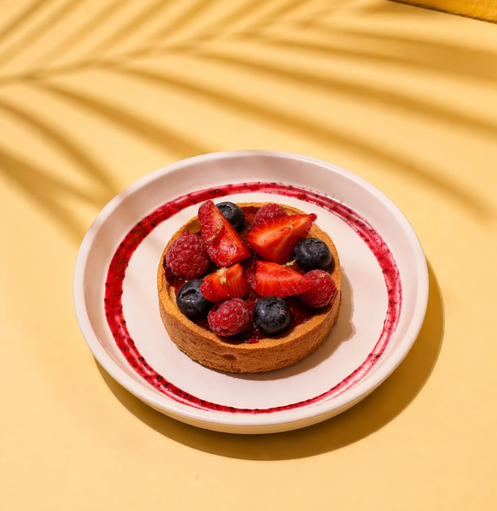 Danés relleno con chocolate y almendras